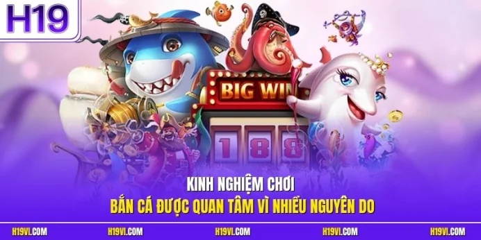 Kinh nghiệm chơi bắn cá được quan tâm vì nhiều nguyên do